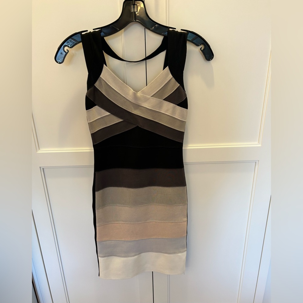 Bandage dress size small neutral colors